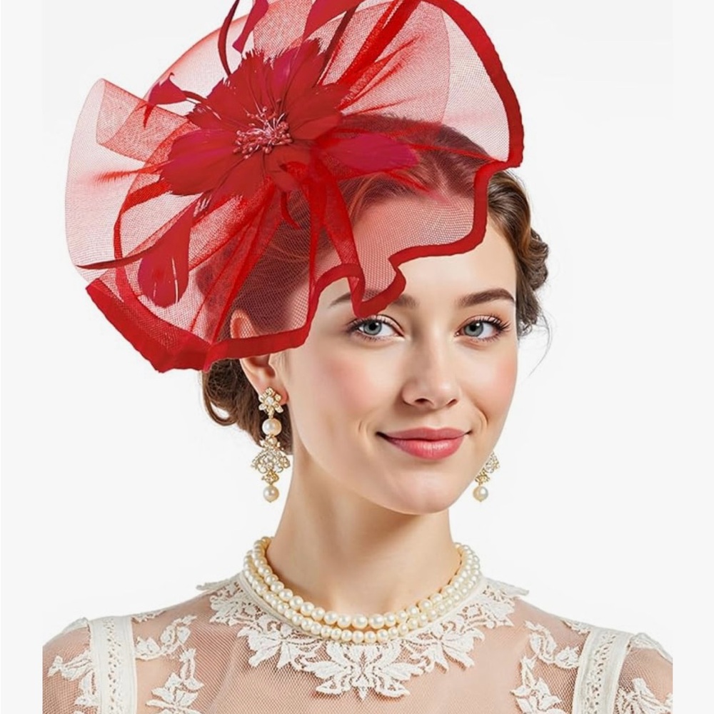 Fascinators for Women Kentucky Hats,Tea Party Hat Headband Hair Clip for Wedding